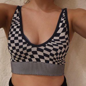 Garage Women's Navy and White Vest